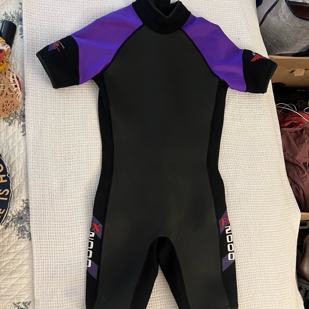 Ski Warm Fx 2000 Wetsuit Shorty Waterski Polartec 32 Mm Size Large
